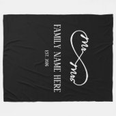 Eternal Us – Mijnheer & Mevrouw Fleece Deken (Voorkant (Horizontaal))