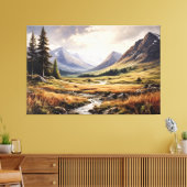 Eternal Valley Canvas Afdruk (Insitu (Woonkamer))