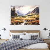 Eternal Valley Canvas Afdruk (Insitu (Slaapkamer))