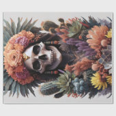 Eternal Warrior, Indiaanse totemschedel Cadeaupapier (Vlak)