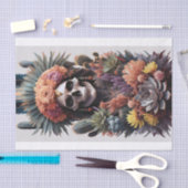 Eternal Warrior, Native American Skull Decoupage Tissuepapier (Craft)