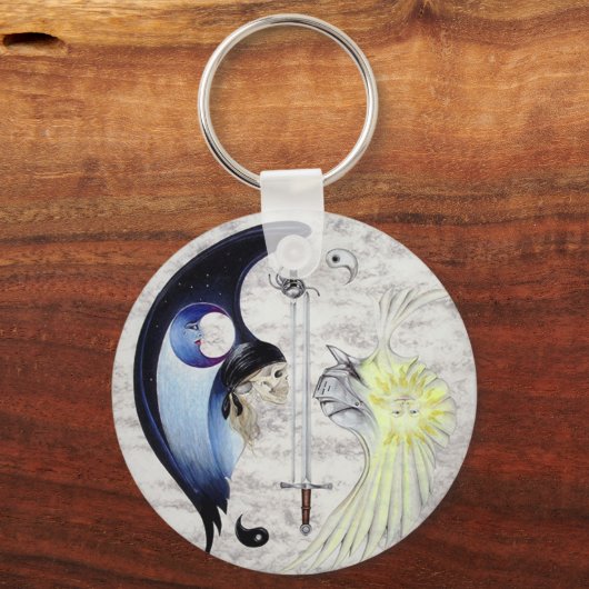 Eternal Zen Szwaarsman Yin & Yang Sleutelhanger (Voorkant)