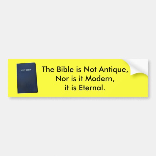 Eternale bijbel bumpersticker (Voorkant)