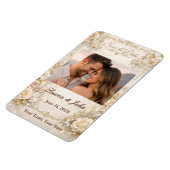 Eternally Elegant Photo Save Date Wedding Magnet Magneet (Linkerzijde)