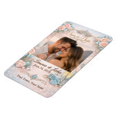 Eternally Majestic Photo Save Date Wedding Magnet Magneet (Linkerzijde)