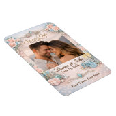 Eternally Majestic Photo Save Date Wedding Magnet Magneet (Rechterzijde)