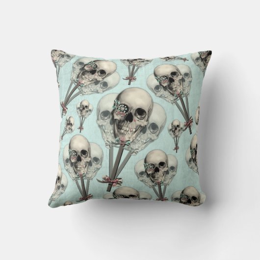 Eternally Sweet Skull Lollipops Kussen (Achterkant)