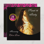 ETERNELE SCHOONHEID, ZOETE 16, ROZE, ZWART, WIT DA KAART (Voorkant / Achterkant)