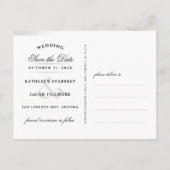 Eternity Gazer Save the Date Wedding Briefkaart (Achterkant)