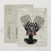 Eternity Gothic  Bridal Shower Uitnodiging Briefkaart (Voorkant / Achterkant)