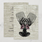 Eternity Gothic Vintage Wedding Kaart (Voorkant / Achterkant)