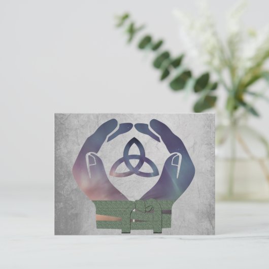 Eternity Handfasting Save the Date Post Kaart (Staand voorkant)