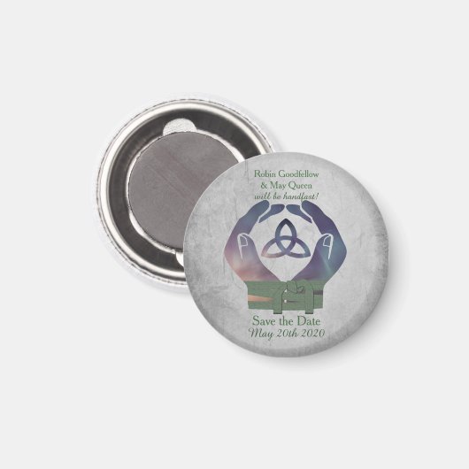 Eternity Handfasting Sla de Datummagneet op Magneet (Voorkant / Achterkant)