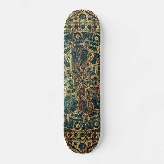 Eternity Mandala Weathered Skateboard (Voorkant)