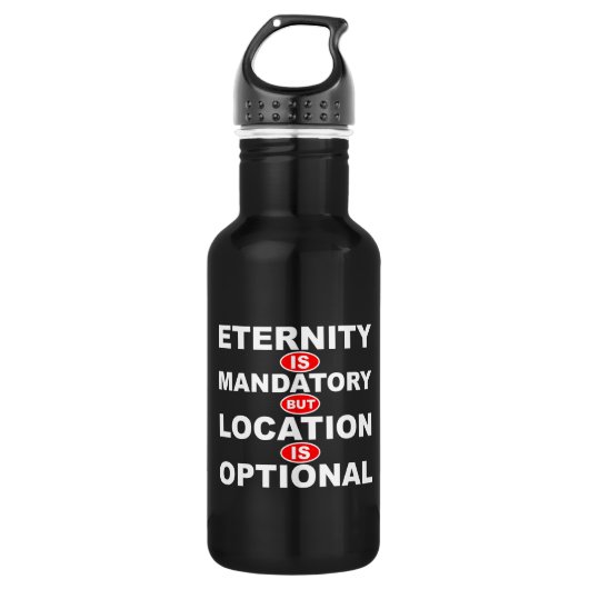 Eternity Mandatory Location optioneel Waterfles (Voorkant)