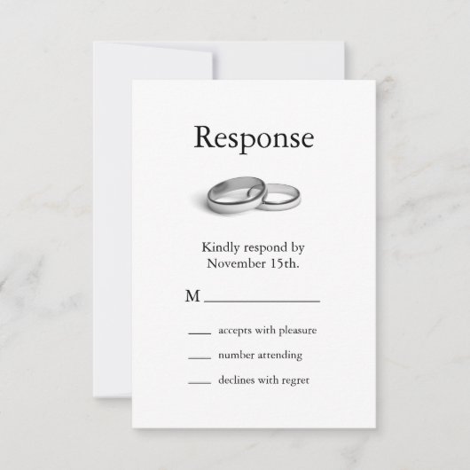 Eternity RSVP Kaartje (Voorkant)