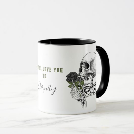 Eternity Skull Coffee Mok cadeau idee (Voorkant rechts)