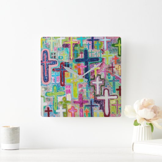 Eternity Wall Clock Vierkante Klok (Huis)