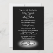 Eternity Wedding Invitation black Kaart (Voorkant)