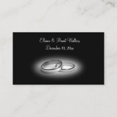 Eternity Wedding Place-kaarten (zwart) Plaatskaartje (Achterkant)