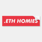 .ETH HOMIES BUMPERSTICKER (Voorkant)