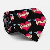 Ethan - Aangepaste Tattoo T-shirts en cadeautjes Stropdas (Opgerold)