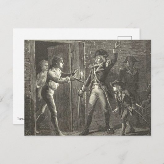 Ethan Allen verovert Fort Ticonderoga Briefkaart (Voorkant / Achterkant)