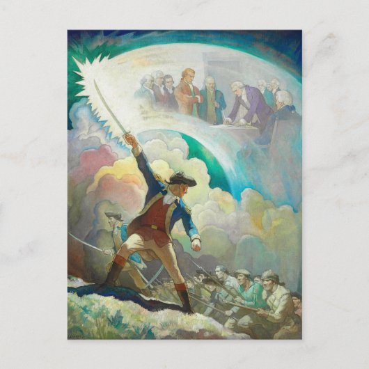 Ethan Allen, voorloper van Independence by Wyeth Briefkaart (Voorkant)