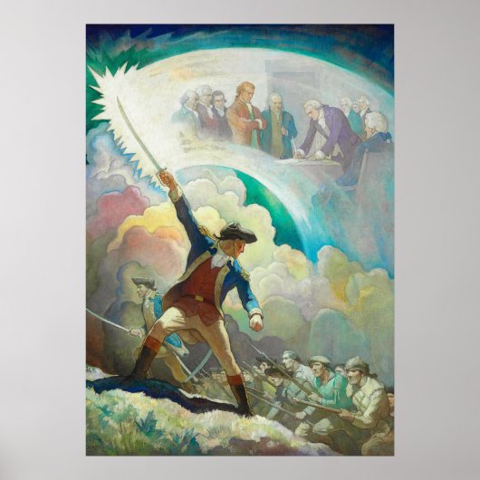 Ethan Allen, voorloper van Independence by Wyeth Poster (Voorkant)