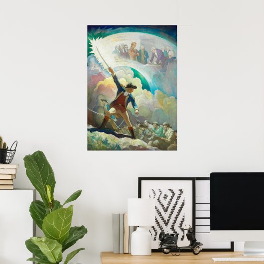 Ethan Allen, voorloper van Independence by Wyeth Poster (Thuiskantoor)