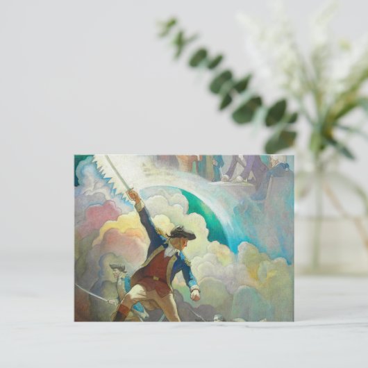 Ethan Allen, Voorouder van Onafhankelijkheid, 1934 Briefkaart (Staand voorkant)