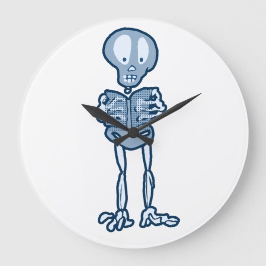 Ethan Literary Skeleton met boek Grote Klok (Voorkant)
