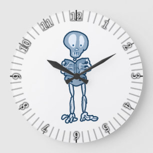Ethan Literary Skeleton met boek Grote Klok