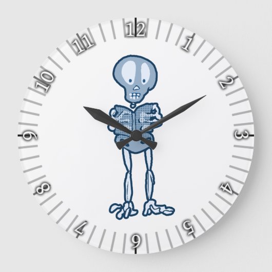 Ethan Literary Skeleton met boek Grote Klok (Voorkant)