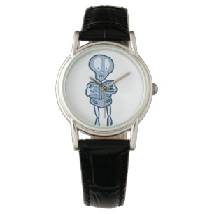 Ethan Literary Skeleton met boek Horloge