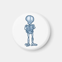 Ethan Literary Skeleton met boek Magneet