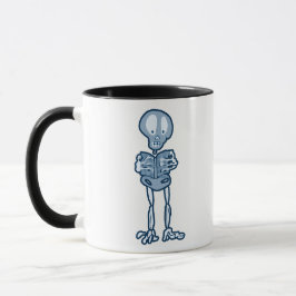 Ethan Literary Skeleton met boek Mok