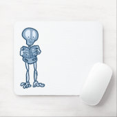 Ethan Literary Skeleton met boek Muismat (Met muis)