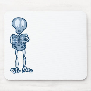 Ethan Literary Skeleton met boek Muismat