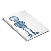 Ethan Literary Skeleton met boek Notitieboek (Rechterzijde)