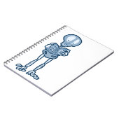 Ethan Literary Skeleton met boek Notitieboek (Linkerzijde)