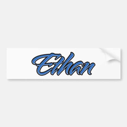 Ethan Name blue Aufkleber Sticker Autoaufkleber (Voorkant)