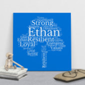 Ethan Name Cloud  Poster