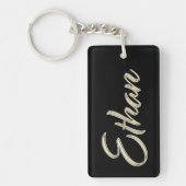 Ethan Name whitegold Schlüsselanhänger Anhänger Sleutelhanger (Voorkant)