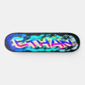 ETHAN Persoonlijk Gepersonaliseerd Graffiti Skateb Skateboard (Horizontaal)