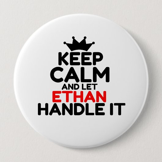 ETHAN RONDE BUTTON 4,0 CM (Voorkant)