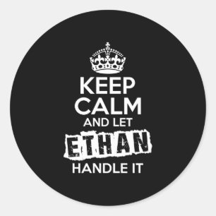 Ethan ronde sticker