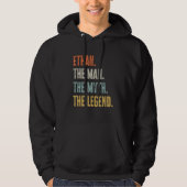 Ethan The Best, Man Myth Legend, Funny Best Name E Hoodie (Voorkant)