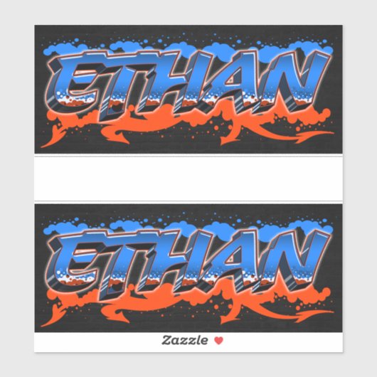 Ethan Vorname Name Graffiti Aufkleber Sticker (Vel)