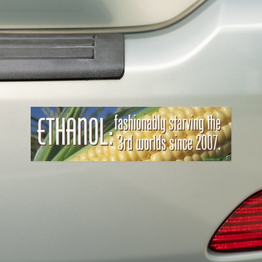 Ethanol-Bumpersticker Bumpersticker (Op auto)